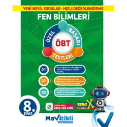 MAVİTİKLİ YAY 8.Sınıf Fen Bilimleri Aylık Gelişim Denemeleri ( ÖBT ) 28 Deneme